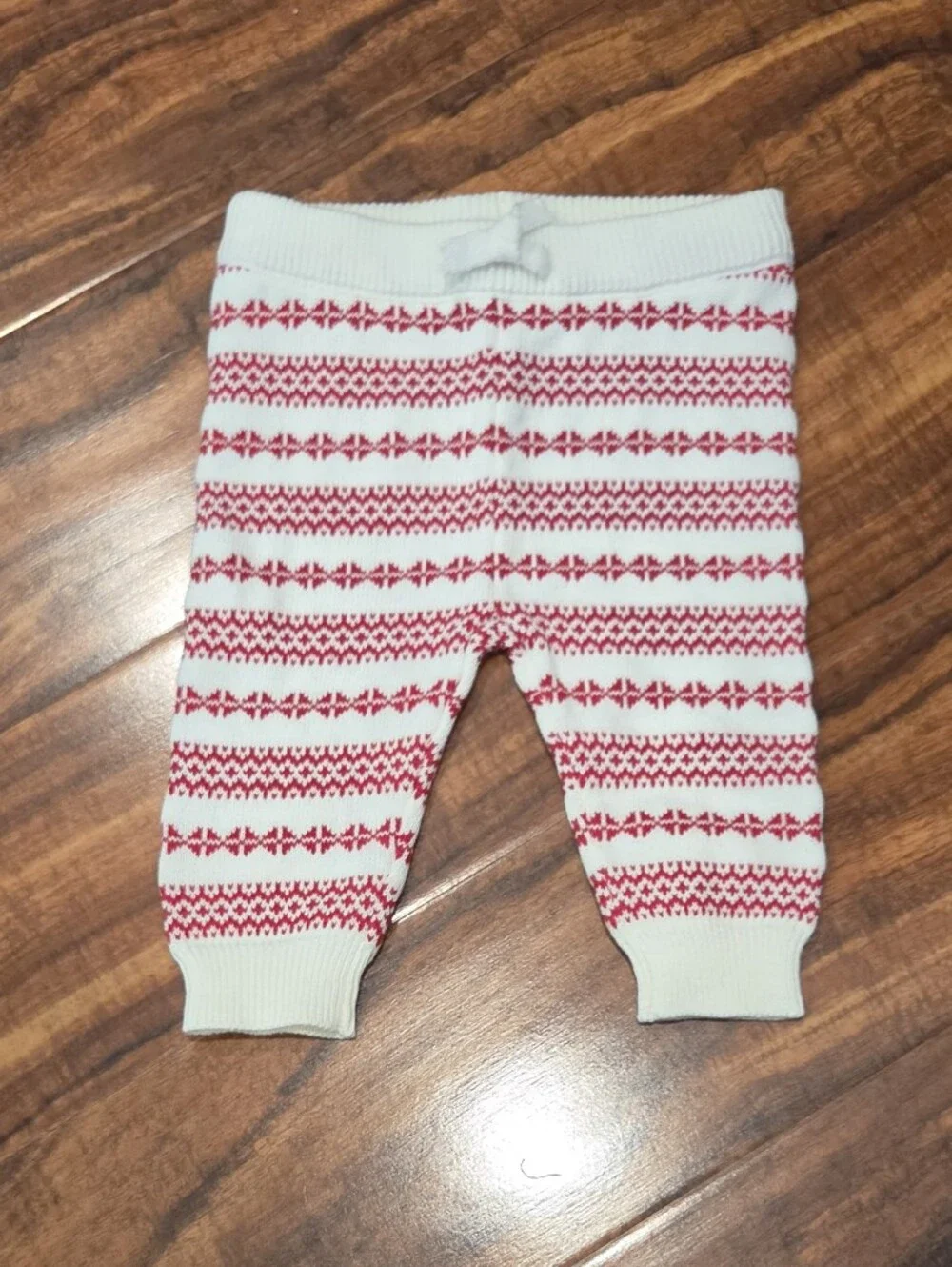Janie and Jack NWT 0-3 Months Collared Bodysuit and Red Fair Isle Sweater Pants